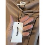 Jason Wu  Tan Faux Leather Wrap Sz M Belted Mini Skirt NEW Photo 1