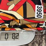 Jude Connally Women’s Size S Orange Red Geo Abstract Print Sheath Dress Photo 7