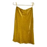 Maeve  velour mustard skirt size small Photo 1