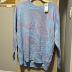 Hollister Nwt  oversized blue and purple marbled sweater Photo 0