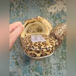 Vintage Leisure Loungers leather leopard slide mule tassel slippers, size 9 Brown Photo 8