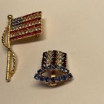 Lot Of 2 Gold Tone Brooch / Tack Pin Photo 2