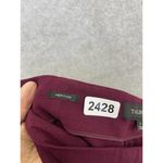 Talbots  Women's Dress Pants Solid Magenta Straight Leg Size 2 Heritage Photo 3
