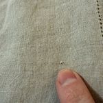 LL Bean Long Sleeve Shirt Linen Tunic Blouse Beige Medium Regular Photo 9