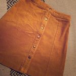 Soprano  mustard yellow corduroy button up skirt Photo 0