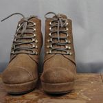 Diesel Ladies' Brown Suede Wedge Ankle Booties SIze 40 Photo 2