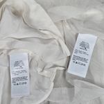 J.Crew  Ruffle button-up shirt‎ in crinkle chiffon in Ivory 6 NWT Photo 3