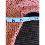 Abercrombie & Fitch Rose Knit Sweater Scoop Neck Long Sleeve Size M Logo Soft Photo 4