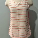French Connection  Polly Plains White & Orange Stripe Tank Top Size Small Photo 1