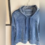 Aerie Offline By   Blue Velvet Crooped Hoodie Top Photo 2