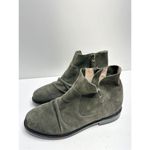 Kelsi Dagger  Boots Women Size 5 Olive Suede Latch  Ruched Ankle Booties NEW Photo 3