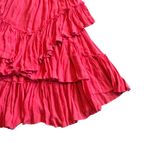 Free People Strapless Tiered Smocked Top Dress Flowy Midi Length Size Small Photo 3