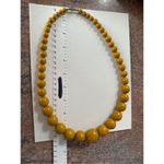 Vintage Womens Chunky Yellow Beaded Statement Princess Matinee Necklace Y2K 90's Photo 3