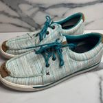 Twisted X Women's Teal Stripe Canvas Casual Hooey Loper Sneakers Shoes Sz 7 Photo 2