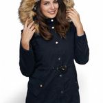 Love Tree Hooded Jacket w/ Faux Fur Trim | Black | Medium Photo 0