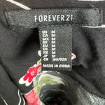 Forever 21 Flirty and fun black floral mini dress size medium Photo 6