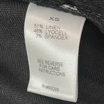 Evereve  Alexa Black Linen Double-Breasted Blazer Photo 8