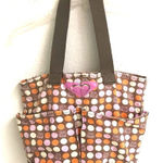 Roxy  polkadot canvas beachy retro tote bag Photo 0