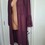 Torrid  Sz 0 Elegant Plum Lace-Trimmed Kimono NWOT Photo 5