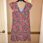 J.Crew  Ruffle Paisley Silk Shift Dress Multi Color 0‎ Photo 3