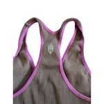 Free People  Movement Brown Purple Ribbed Racerback Bra Size Small Photo 2