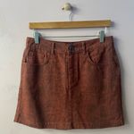 BDG Rust Snake Print Denim Mini Skirt Photo 11