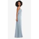 After Six  Tie-Back Cutout Maxi Dress With Front Slit In Mist Size 14 Photo 2