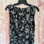 Studio 1940  Black Tie Waist White Floral Print Maxi Dress Photo 7