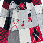 Liz Claiborne LIZ GOLF Vintage Retro Cotton Wool Patchwork Sweater Size L Photo 2