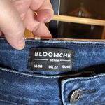 Bloomchic  High Rise Distressed Blue Cropped Double Raw Hem Jeans Size 18 Photo 4