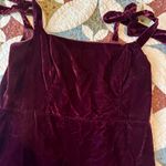 House of Harlow 1960 Revolve burgundy red velvet mini Christmas whimsigoth dress Size L Photo 2