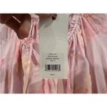 Love Shack Fancy  Popover Dress Pink Floral Summer Morning Pastel Fair Small S Photo 2