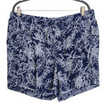 Briggs Navy Floral Linen Pull Photo 0