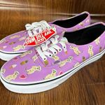 Vans NEW Purple Skateboarding Dogs Authentic Shoe M7/W8.5 Fruit, Summer, Animals Photo 1