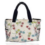 Kate Spade Large Canvas Sunglass Print Shoulder Bag Tote Limited Edition Photo 7
