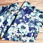 Charming Charlie  Blue White Floral Infinity Scarf Photo 0