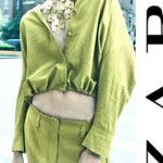 ZARA ZW COLLECTION WRINKLED SATIN EFFECT 2 pieces set BLOUSE&pants M/L Photo 14