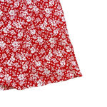 Lulus  Red White Floral Print Shift Dress Flowy Keyhole Back Size Medium NWT Photo 3