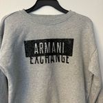 Armani Exchange  Women’s Heather Gray Crew Neck Sweater — Size S Photo 1