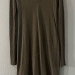 AMS wool leather dress Tan Size 6 Photo 0