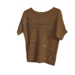 Ruby Rd  Women's Deep Brown Short Sleeve Sweater Sz Large Sku 2313 Photo 5