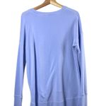 Athleta Women's Oversized Periwinkle Blue Coaster Sweatshirt L Photo 1