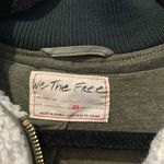 Free People NWT Rivington Sherpa jacket in green cream desert combo Photo 7