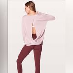Lululemon Bring it Backbend Light Pink Open Back Sweater Photo 1
