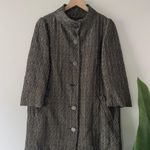 Badgley Mischka Crinkle Texture Jacket High Mock neck 3/4 sleeve shimmer pockets Photo 10