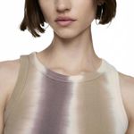 Mango Tie-Dye Ribbed Top Tank Beige Brown NWT Size XXL Photo 2