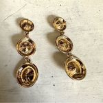 Amrita Singh  gold tone and rhinestone post statement earrings Photo 2
