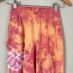 frankie's bikinis  Aiden Sweatpant Tie Dye Size XS Pink Orange  Photo 5
