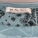 We The Free Free People Turquoise Blue Fall For You Long Sleeve Thermal Henley Tee Small Photo 9