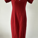 Cinq à Sept 5 a7 Cinq A Sept Crimson Red Birch Dress, Sz 4 - Sexy Chic Bodycon (b1) Photo 0